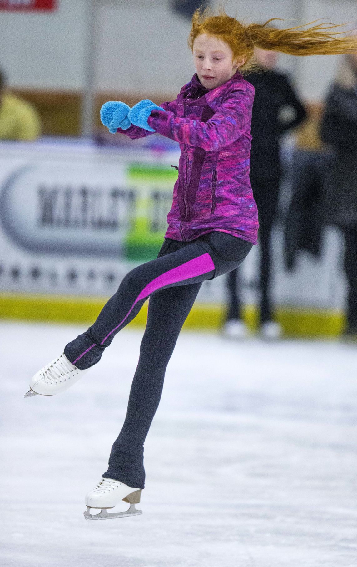 Local youth figure skaters practice at Ice House